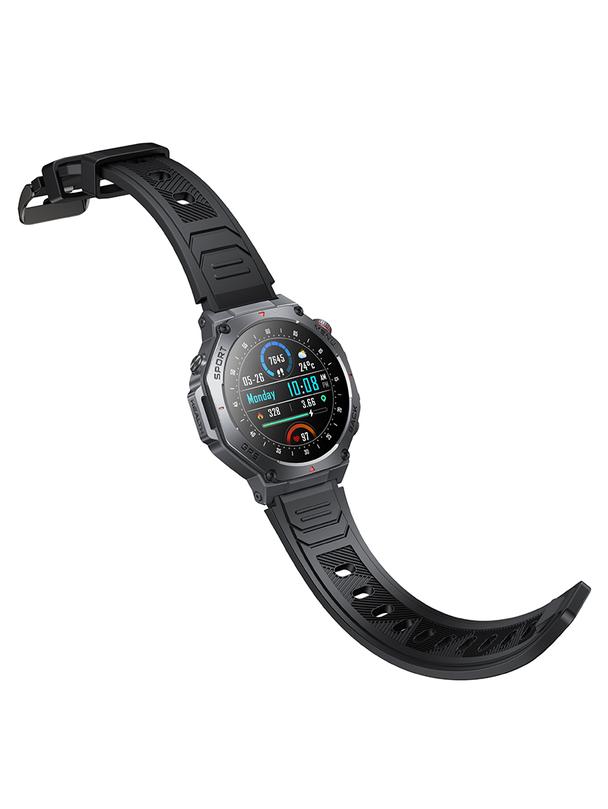 Smartwatch Hoco 1,43" AMOLED GPS z funkcją rozmowy Y37 czarny