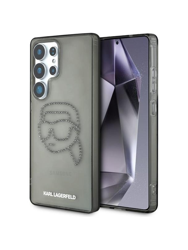 KARL LAGERFELD futerał do SAMSUNG S25 Ultra KLHCS25LHKHDCELK (IML Rhinestones K Head) czarny