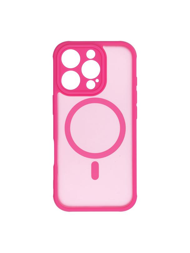 Futerał FULL MATTE MAG COVER kompatybilny z MagSafe do IPHONE 16 Pro różowy