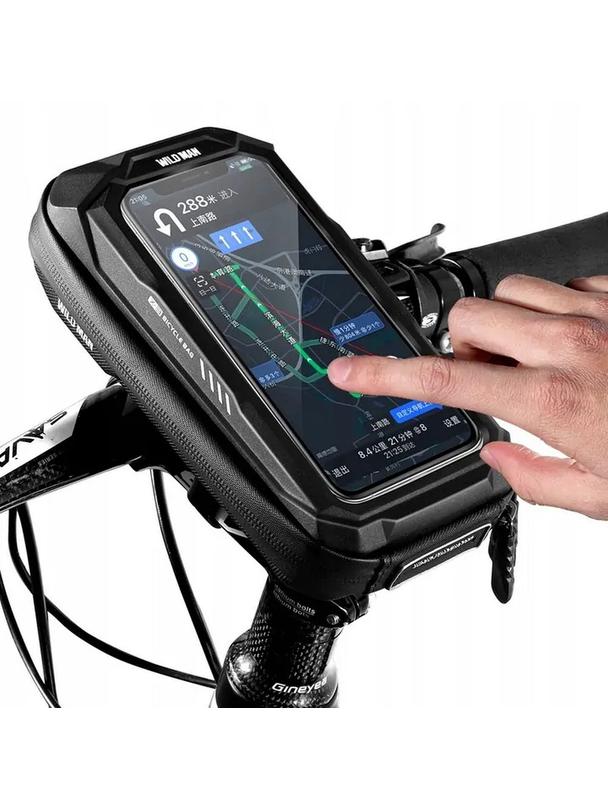 WILDMAN sakwa rowerowa na kierownicę na zamek X3 0,5L czarna