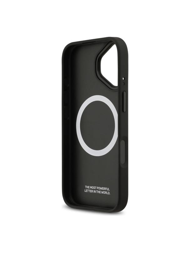 BMW futerał do IPHONE 17 kompatybilny z MagSafe BMHMP17S25PCCSCAK (PU Carbon Logo) anthracite