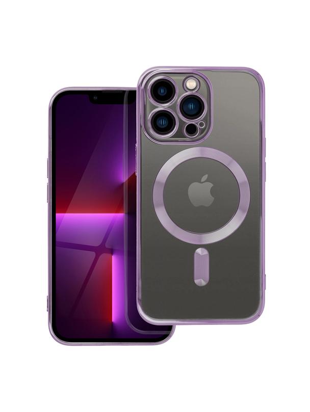 Futerał ELECTRO MAG COVER kompatybilny z MagSafe do IPHONE 13 Pro fioletowy