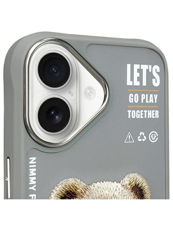 NIMMY futerał COOL&CUTE 2.0 Bear do IPHONE 16 szary