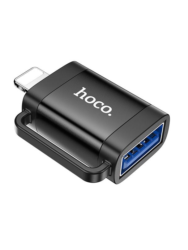 Adapter OTG Lightning do USB A Hoco UA31A czarny