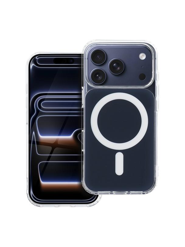 Futerał do Samsung A57 Clear Fusion Mag Cover zgodny z MagSafe granatowy