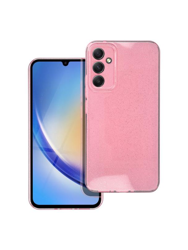 Futerał CLEAR CASE 2 mm BLINK do SAMSUNG A34 5G różowy