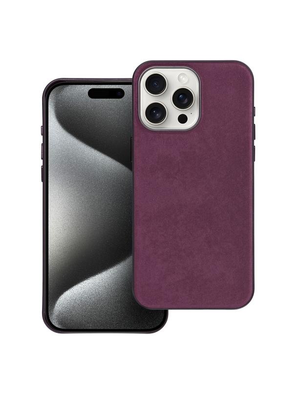 Futerał WOVEN MAG COVER kompatybilny z MagSafe do IPHONE 15 Pro Max burgundowy