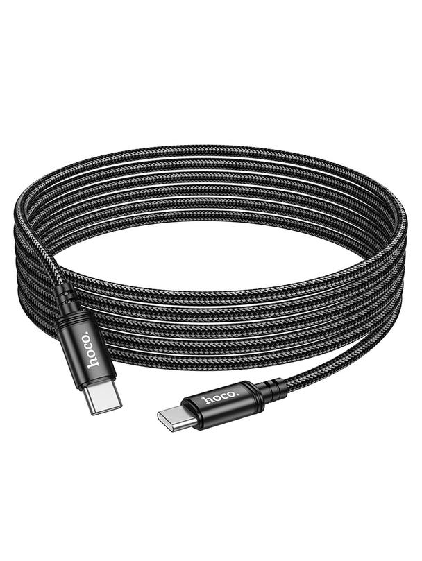 Kabel USB C do USB C Hoco PD 3A 60W 3 m X91 czarny