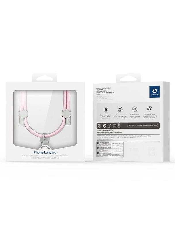 DUX DUCIS Plaz - smycz do telefonu jasno różowa