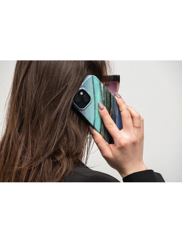 Etui na iPhone 14 Forcell F-Protect Mirage zgodny z MagSafe jade marble