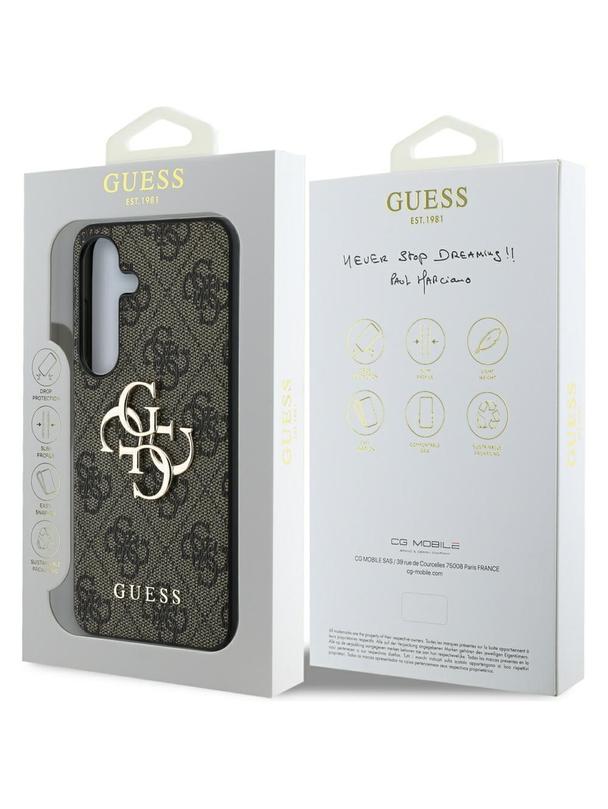 GUESS futerał do SAMSUNG S25 Plus GUHCS25M4GMGBR (4G PU Big Logo) brązowy
