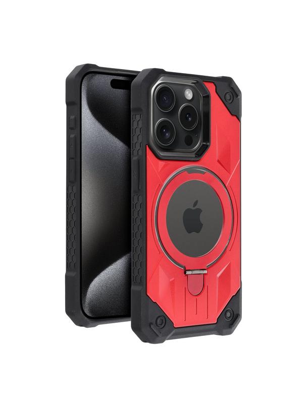 Futerał ARMOR MAG COVER kompatybilny z MagSafe do IPHONE 15 Pro czerwony