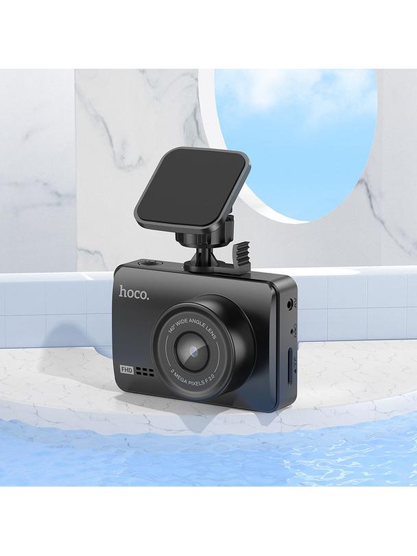 Kamera samochodowa Hoco z wyświetlaczem 2,45" 1080P/30fps DV2 czarna