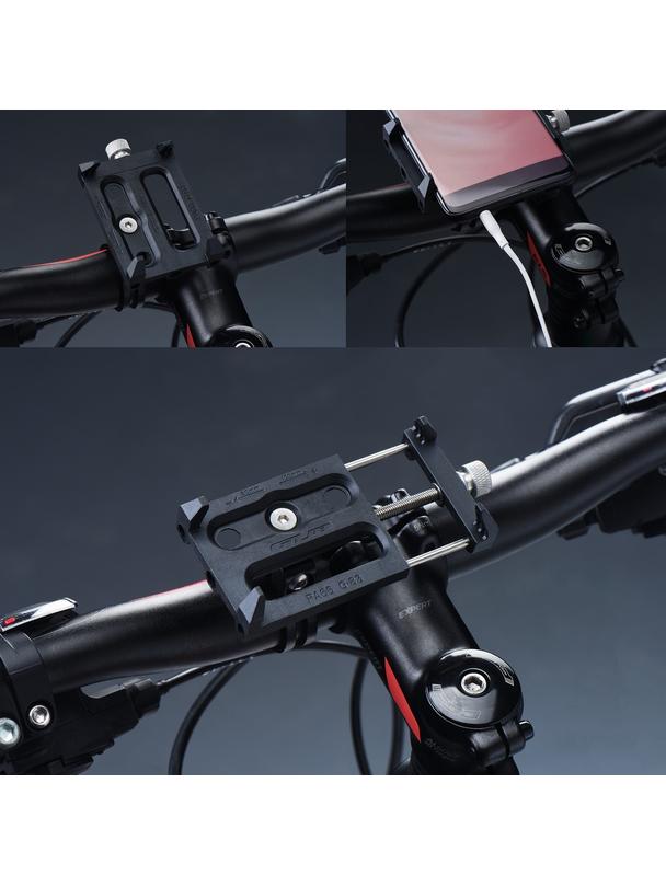 GUB uchwyt rowerowy na kierownicę G83 Aluminium czarny
