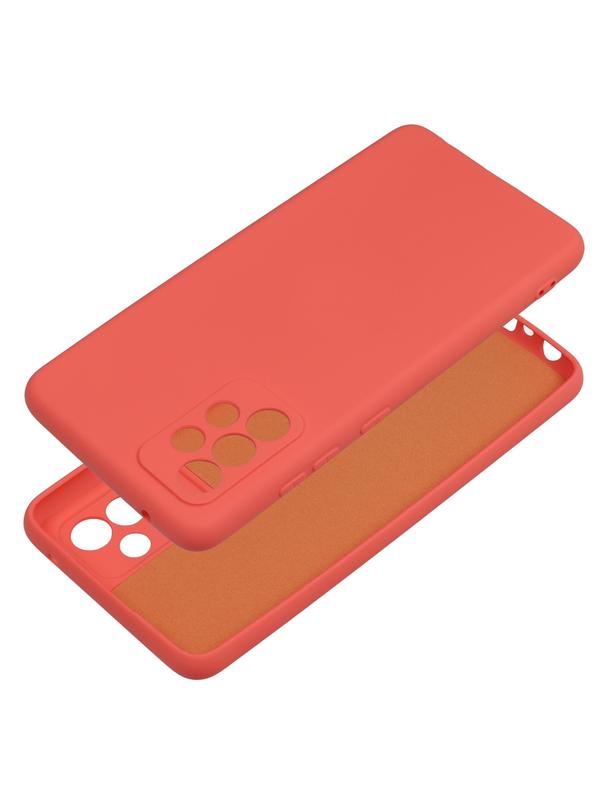 Futerał SILICONE do SAMSUNG A52 5G / A52 LTE ( 4G ) / A52S brzoskwiniowy