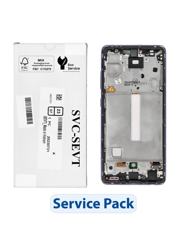 ServicePack Wyświetlacz LCD SAMSUNG  A52S 5G A528B GH82-26861C Purple