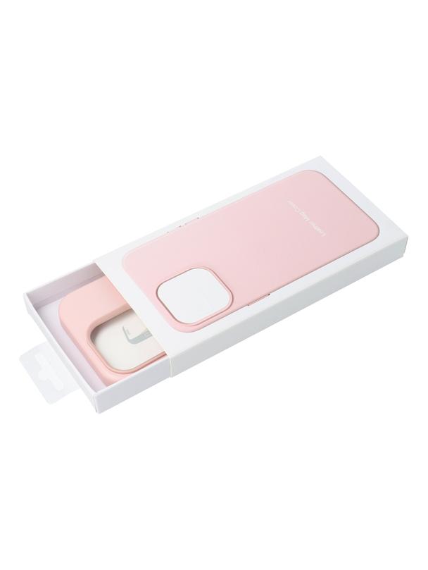 Futerał LEATHER MAG COVER kompatybilny z MagSafe do IPHONE 16 różowy