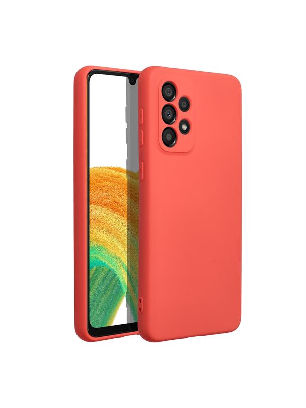 Futerał SILICONE do SAMSUNG A33 5G brzoskwiniowy