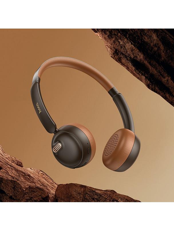 Słuchawki bezprzewodowe nauszne Hoco W62 brązowe