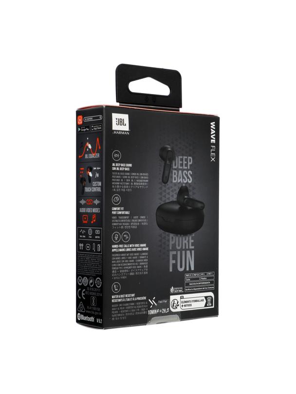 Słuchawki bezprzewodowe douszne JBL Wave Flex JBLWFLEXBLK czarne