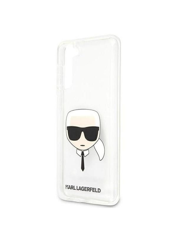 KARL LAGERFELD futerał do SAMSUNG S21 Plus KLHCS21MKTR (Karl's Head) transparentny