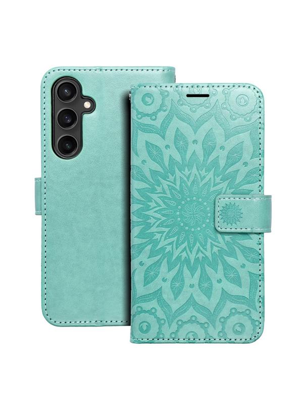 Kabura MEZZO Book do SAMSUNG S23 FE mandala zielony