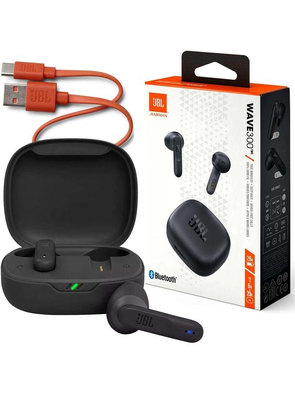 Słuchawki bezprzewodowe douszne JBL TWS Wave 300 czarne