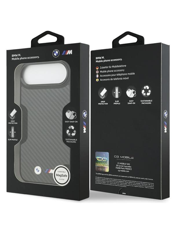 BMW futerał do IPHONE 17 Air kompatybilny z MagSafe BMHMP17M24CFMMK (Kevlar Matt) black