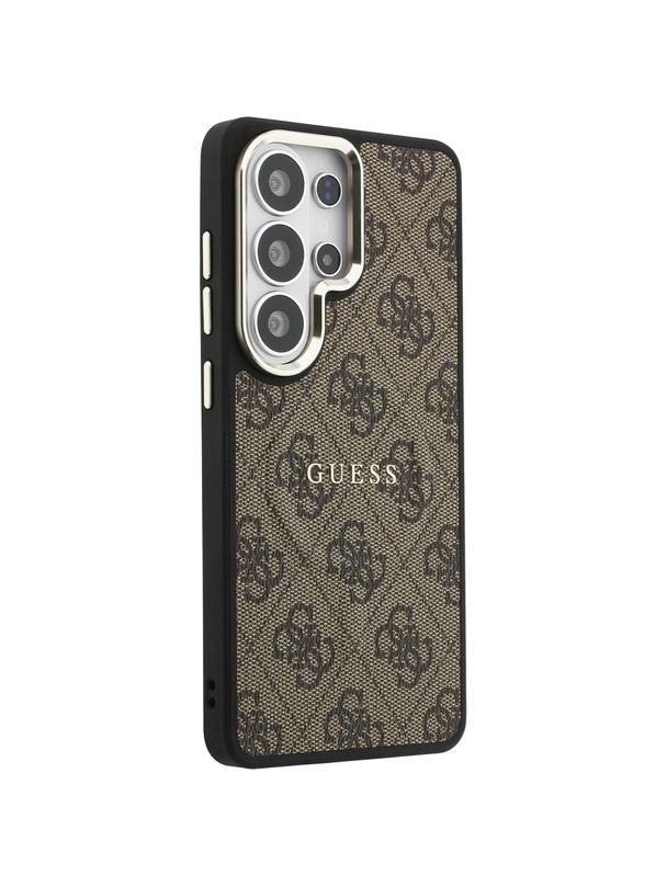 GUESS futerał do SAMSUNG S26 Ultra GUHMS26LP4MSEGCW (4G Embossed Ring MagSafe) brązowy