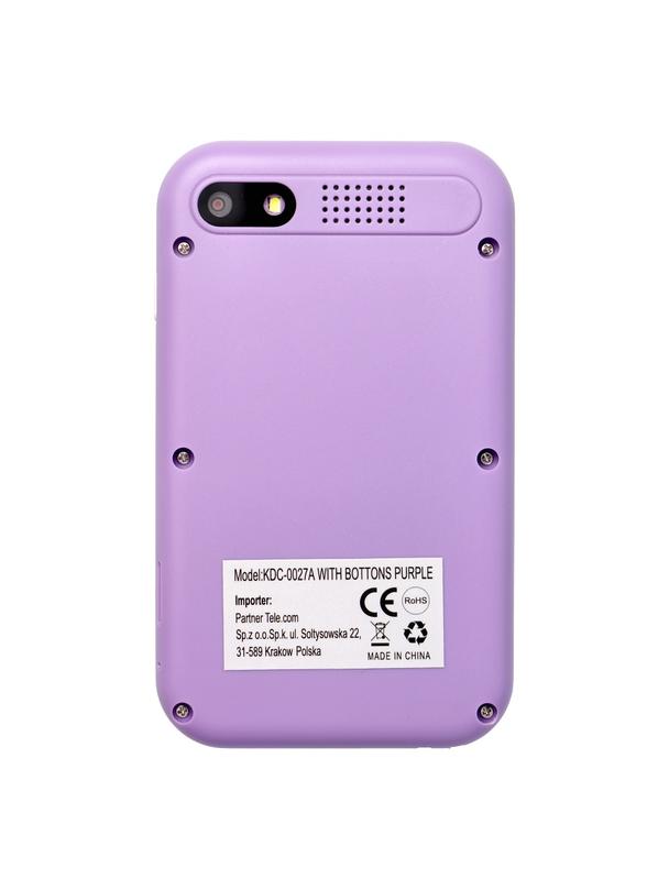 Konsola do gier dla dzieci z ekranem IPS 2,4" z przyciskami KDC-0027A fioletowy