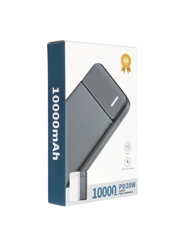 PURIDEA powerbank 10 000 mAh PD QC3.0 3A 20W Q6 czarny