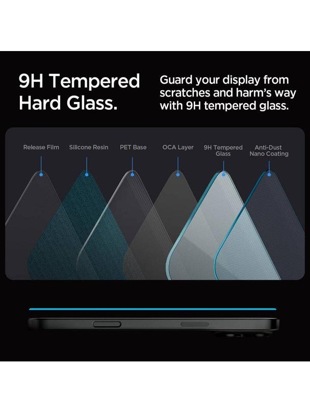 SPIGEN szkło hartowane GLAS.TR ”EZ FIT” do IPHONE 16 Pro Max clear