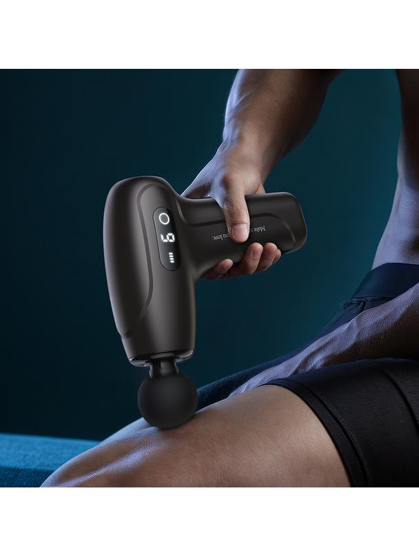 Elektryczny cichy mini masażer GUN Hoco HP51 szary