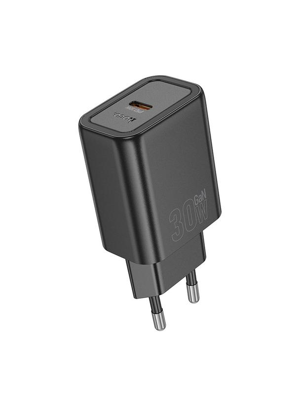 Ładowarka sieciowa do telefonu Hoco USB C QC PD 30W N62 czarna