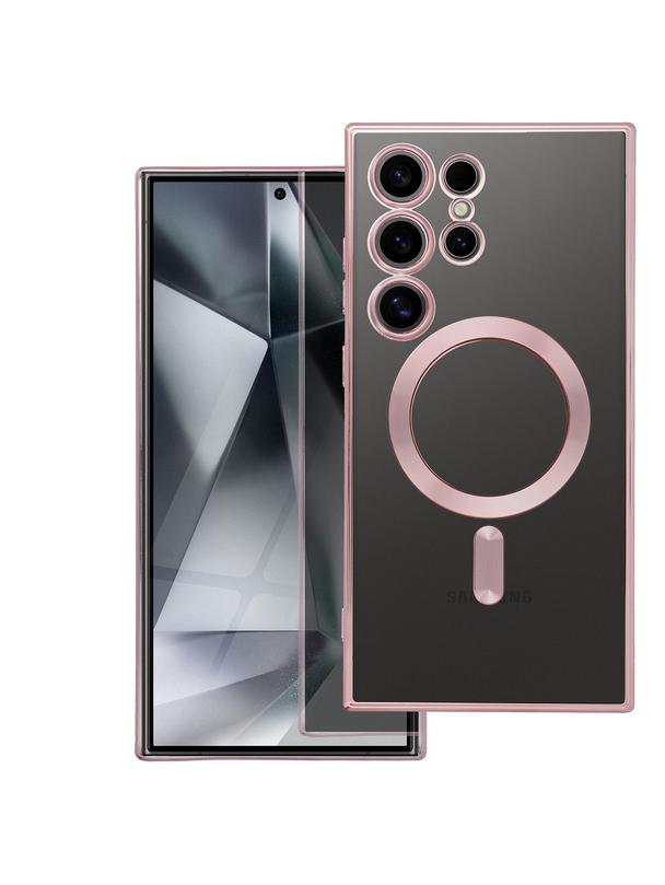 Futerał ELECTRO MAG COVER kompatybilny z MagSafe do SAMSUNG A37 złoty róż