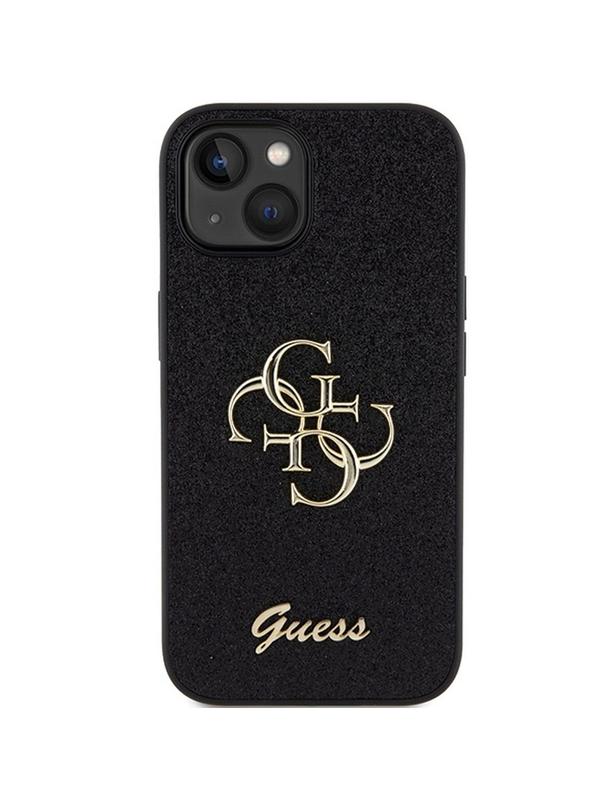 GUESS futerał do IPHONE 15 GUHCP15SHG4SGK (Fixed Glitter Big 4G) czarny