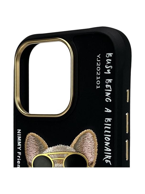 NIMMY futerał GLASSES COOL DOG do IPHONE 16 Pro Max czarny
