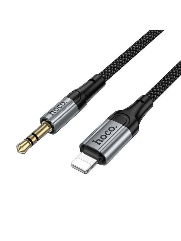 Kabel AUX Jack 3,5 mm do Lightning Hoco 1,5 m UPA33A czarny