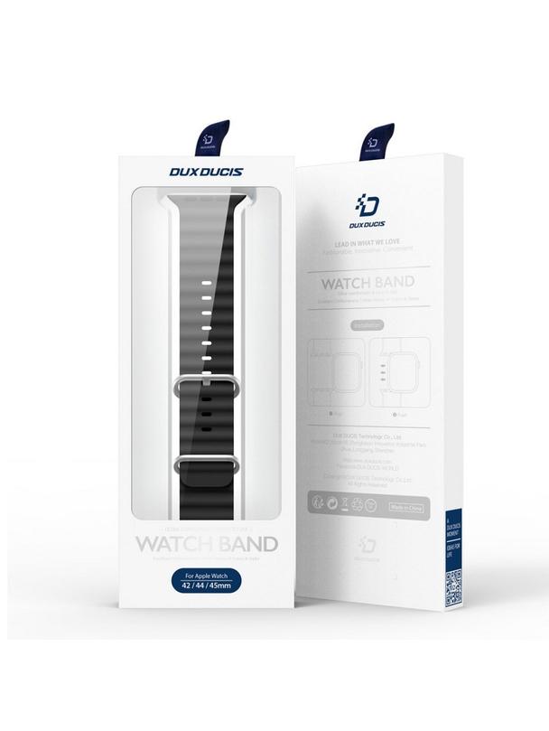 DUX DUCIS pasek OCEAN WAVE silikonowy do Apple Watch 38 / 40 / 41 mm czarny