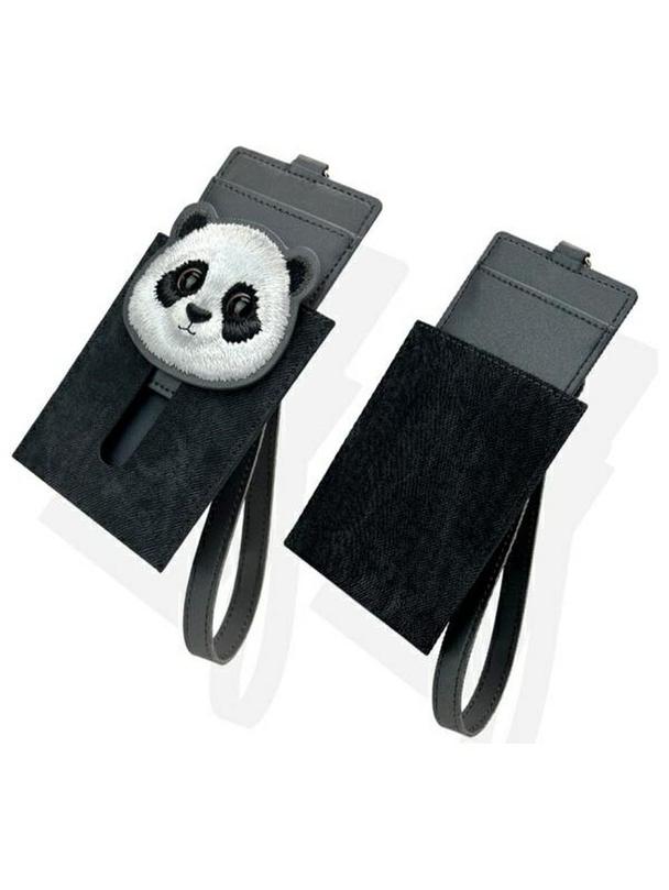 NIMMY portfel na karty BIG EYED PET 2.0 Panda czarny