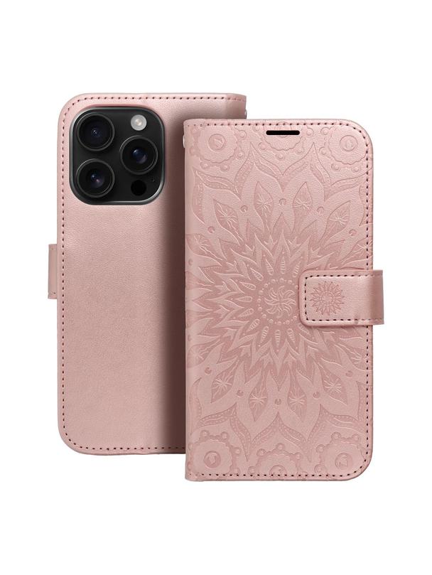 Kabura MEZZO Book do IPHONE 16 Pro mandala złoty róż