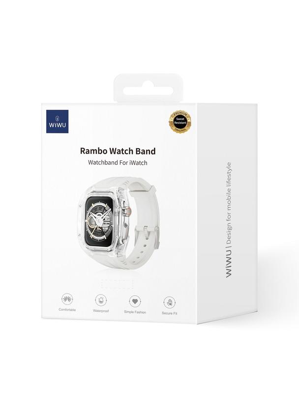WiWU - Pasek do smartwatcha Wi-WB013 Rambo Watch Band 42/44/45mm - biały