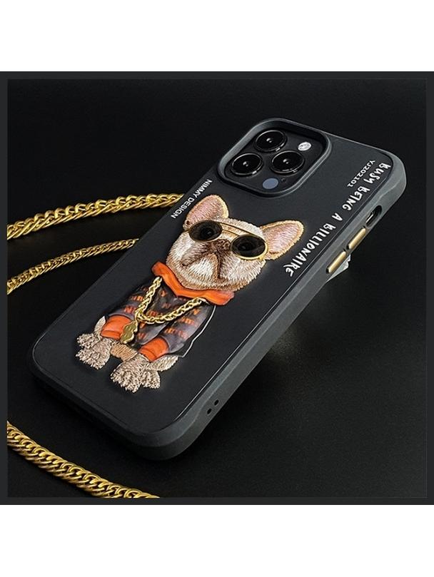 NIMMY futerał GLASSES COOL DOG do IPHONE 15 Pro czarny