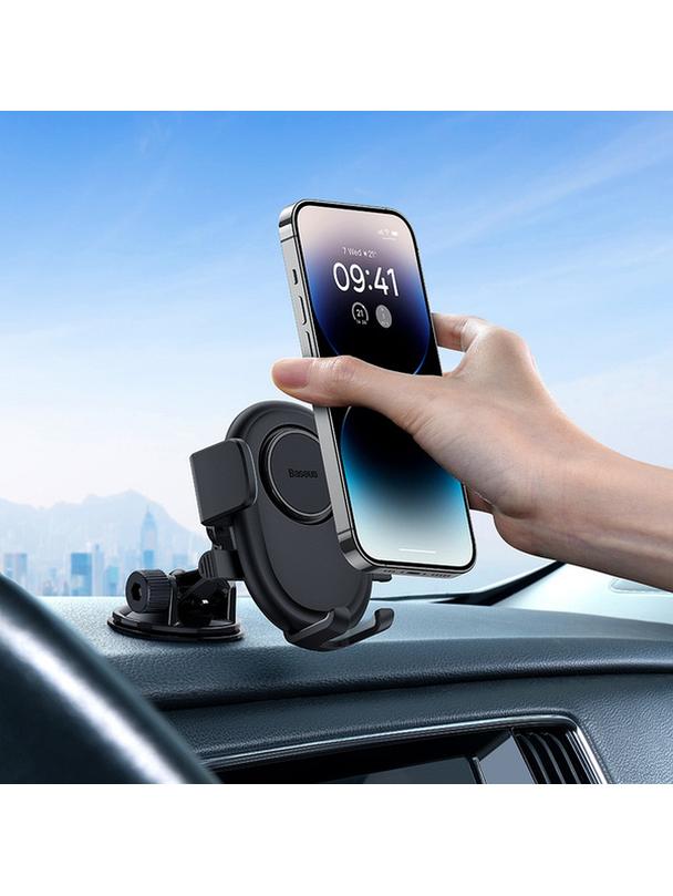 BASEUS uchwyt samochodowy automatyczny do deski C40351700111-00 czarny