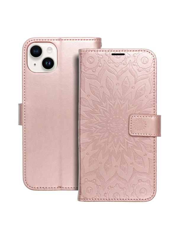 Kabura MEZZO Book do IPHONE 14 Plus mandala złoty róż