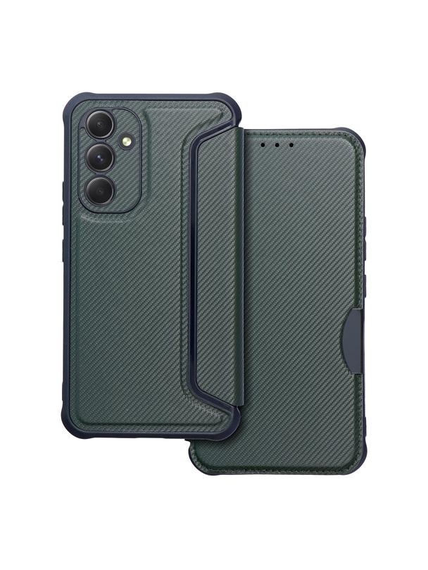 Kabura RAZOR Book do SAMSUNG A54 5G ciemnozielony