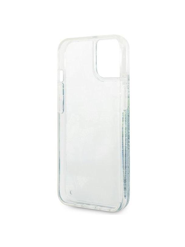 GUESS futerał do IPHONE 13 / 14 / 15 GUHCP14SLFLSN (Flower Liquid Glitter) zielony