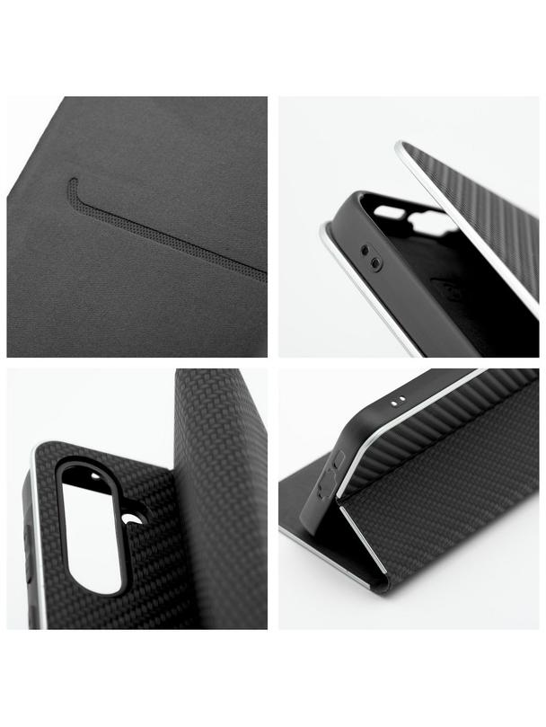 Kabura LUNA Book Carbon do SAMSUNG A25 5G czarny