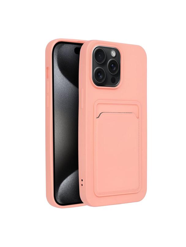 Futerał CARD CASE do IPHONE 15 Pro Max różowy