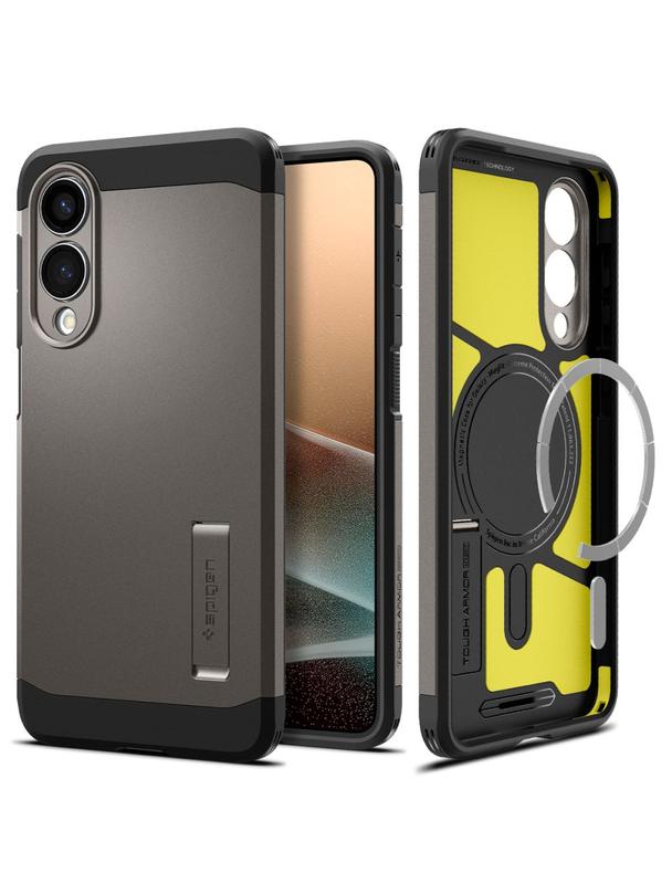 SPIGEN futerał TOUGH ARMOR kompatybilny z MagSafe do SAMSUNG S25 Edge gunmetal